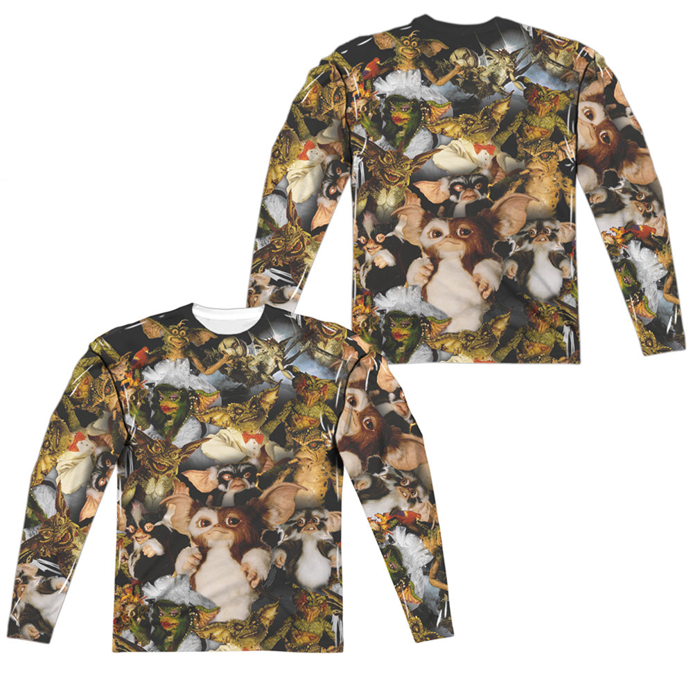 GREMLINS 2/PACK OF GREMLINS (FRONT/BACK PRINT) - L/S ADULT POLY CREW  - MULTI