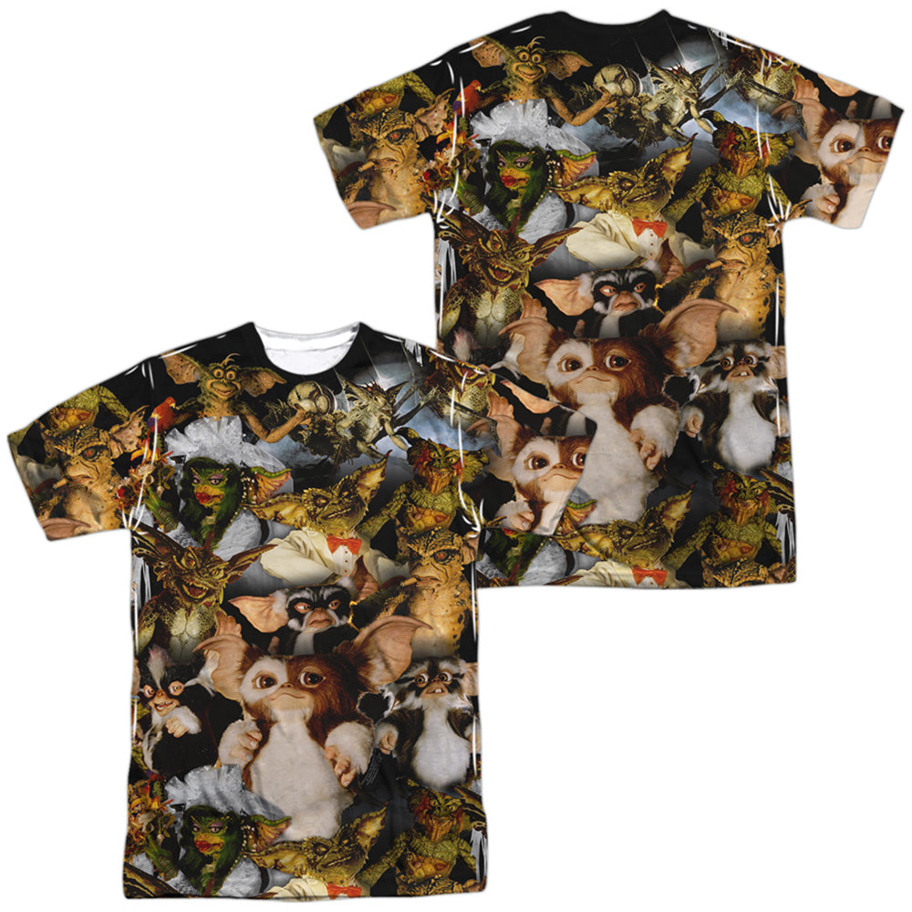 GREMLINS 2/PACK OF GREMLINS (FRONT/BACK PRINT) - S/S ADULT POLY CREW - MULTI