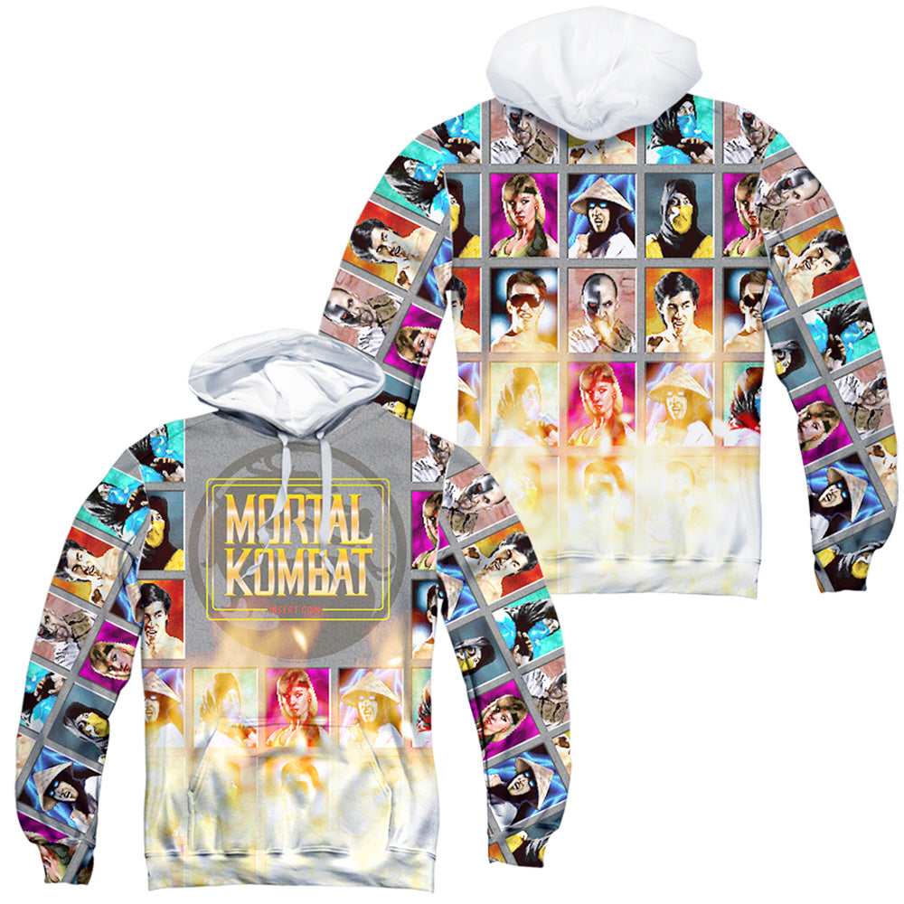 MORTAL KOMBAT KLASSIC/CHOOSE YOUR FIGHTER (FRONT/BACK PRINT) - ADULT POLY PULLOVER HOODIE - MULTI