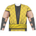 MORTAL KOMBAT KLASSIC/SCORPION OUTFIT (FRONT/BACK PRINT) - L/S ADULT POLY CREW  - MULTI