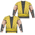MORTAL KOMBAT KLASSIC/SCORPION OUTFIT (FRONT/BACK PRINT) - L/S ADULT POLY CREW  - MULTI