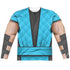 MORTAL KOMBAT KLASSIC/SUB ZERO OUTFIT (FRONT/BACK PRINT) - L/S ADULT POLY CREW  - MULTI