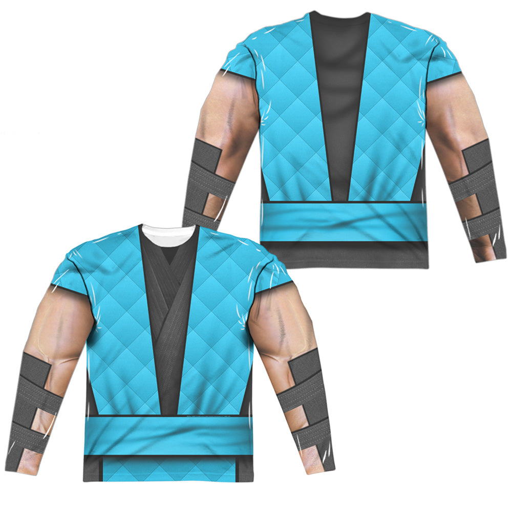 MORTAL KOMBAT KLASSIC/SUB ZERO OUTFIT (FRONT/BACK PRINT) - L/S ADULT POLY CREW  - MULTI