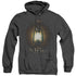 THE NUN/LANTERN - ADULT HEATHER HOODIE - BLACK
