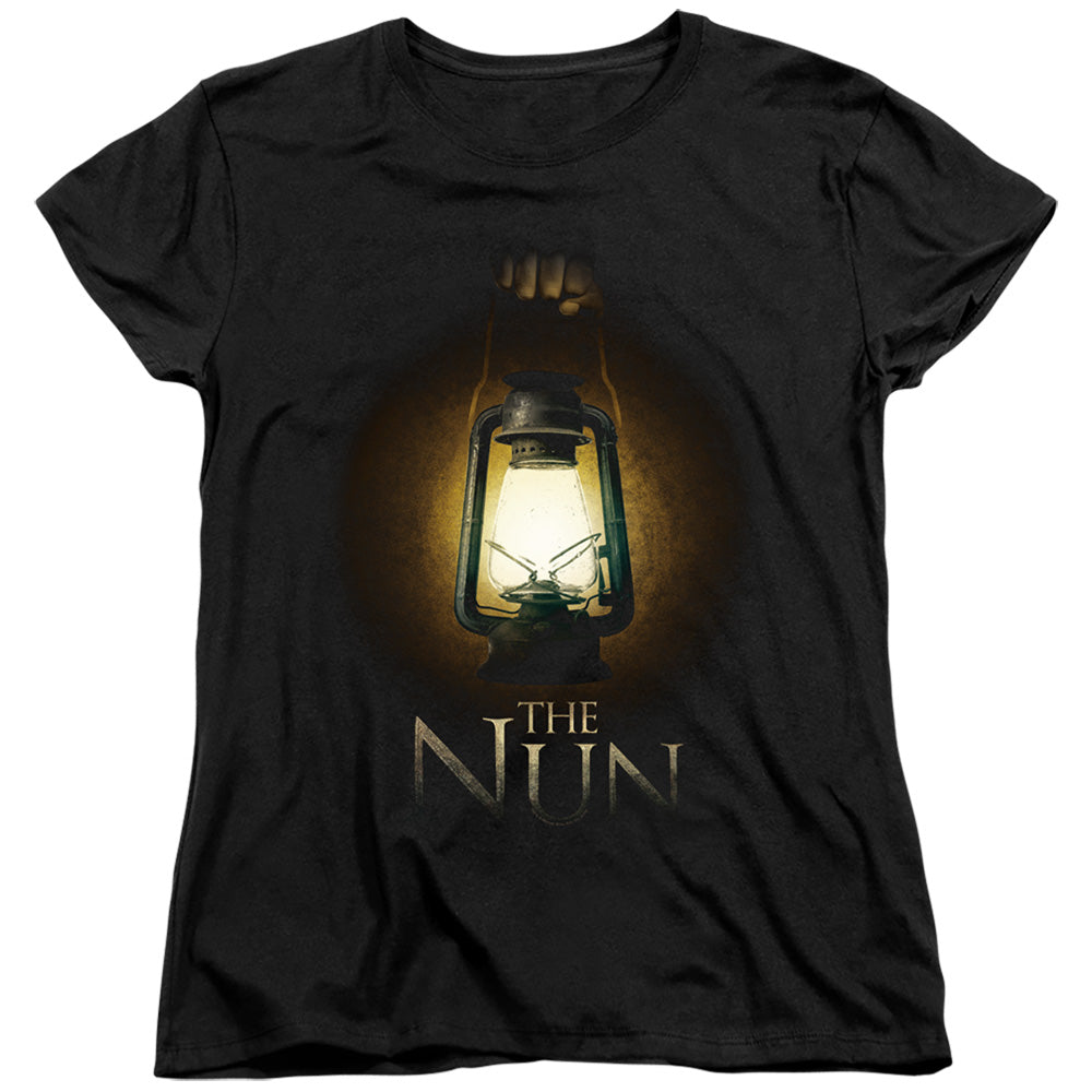 THE NUN/LANTERN - S/S WOMENS TEE - BLACK