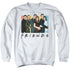FRIENDS/CAST LOGO - ADULT CREWNECK SWEATSHIRT - WHITE