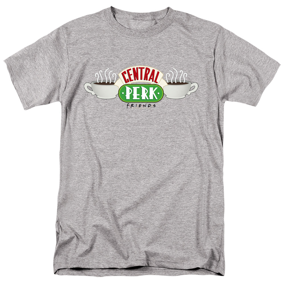 FRIENDS/CENTRAL PERK LOGO - S/S ADULT 18/1 -  ATHLETIC HEATHER