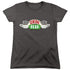 FRIENDS/CENTRAL PERK LOGO - S/S WOMENS TEE - CHARCOAL