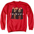 FRIENDS/CAST IN BLACK - ADULT CREWNECK SWEATSHIRT - RED