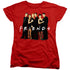 FRIENDS/CAST IN BLACK - S/S WOMENS TEE - RED