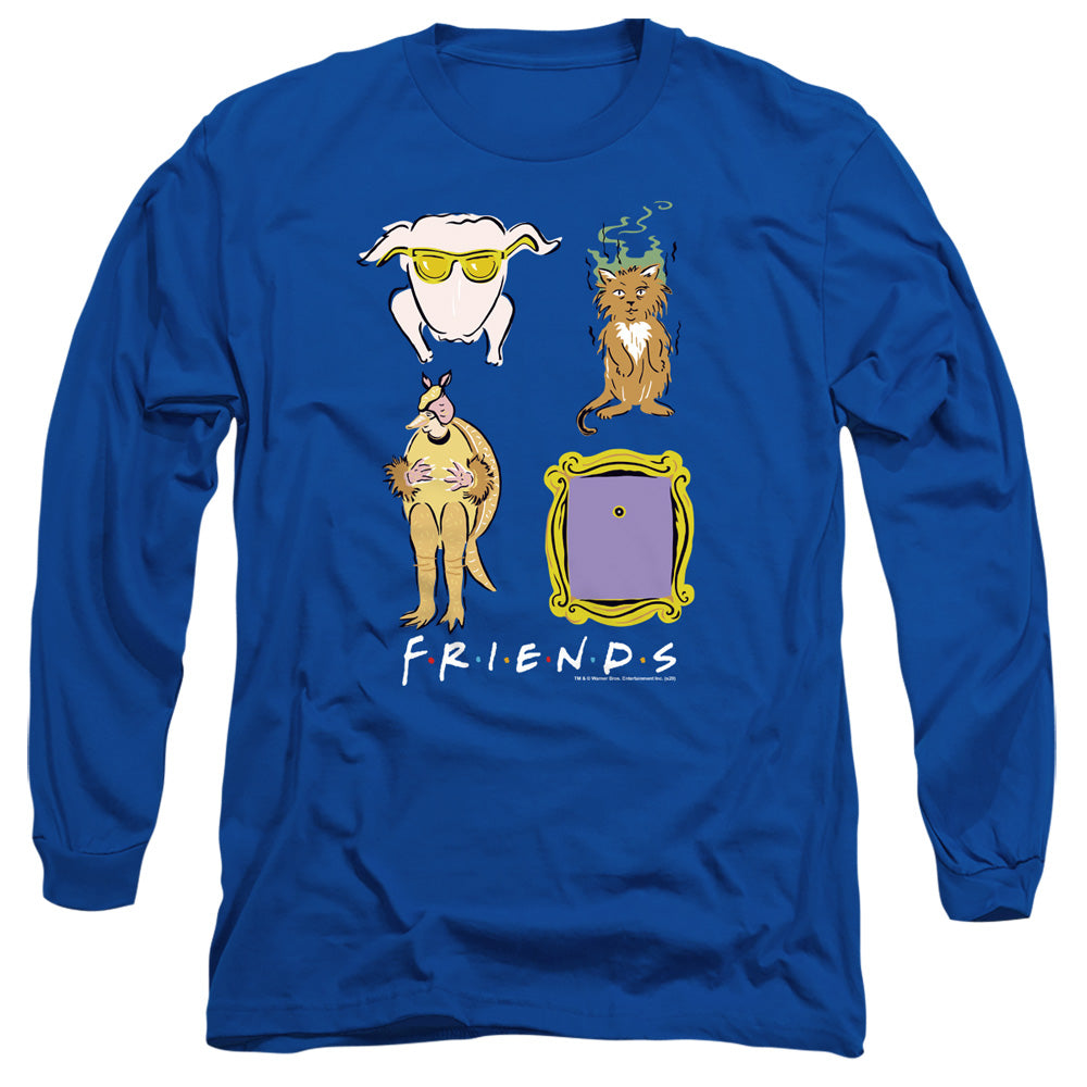 FRIENDS/SYBMOLS -  L/S ADULT 18/1  - ROYAL BLUE