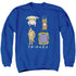 FRIENDS/SYBMOLS - ADULT CREWNECK SWEATSHIRT - ROYAL BLUE