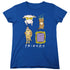 FRIENDS/SYBMOLS - S/S WOMENS TEE - ROYAL BLUE