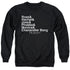 FRIENDS/CHANANDLER BONG - ADULT CREWNECK SWEATSHIRT - BLACK