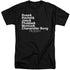 FRIENDS/CHANANDLER BONG - S/S ADULT TALL 18/1 - BLACK