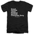 FRIENDS/CHANANDLER BONG - S/S ADULT V-NECK 30/1 - BLACK