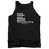 FRIENDS/CHANANDLER BONG - ADULT TANK - BLACK