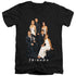 FRIENDS/CLASSY - S/S ADULT V-NECK 30/1 - BLACK