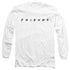 FRIENDS/LOGO - L/S ADULT 18/1 - WHITE