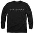 FRIENDS/LOGO - L/S ADULT 18/1 - BLACK