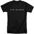 FRIENDS/LOGO - S/S ADULT TALL 18/1 - BLACK