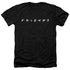 FRIENDS/LOGO - ADULT HEATHER - BLACK