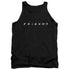 FRIENDS/LOGO - ADULT TANK - BLACK