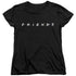 FRIENDS/LOGO - S/S WOMENS TEE - BLACK