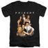 FRIENDS/STAND TOGETHER - S/S ADULT V-NECK 30/1 - BLACK