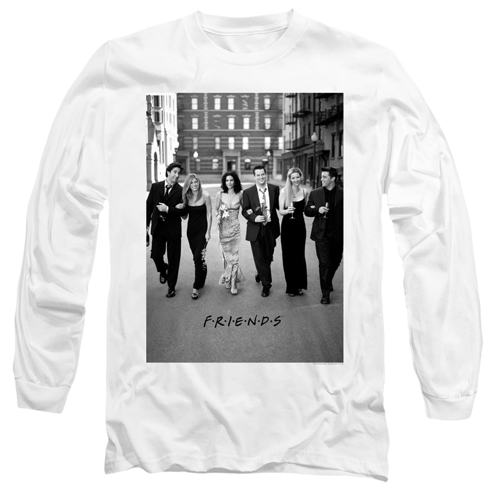 FRIENDS/WALK THE STREETS - L/S ADULT 18/1 - WHITE