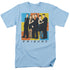 FRIENDS/COLOR BLOCK OF FRIENDS - S/S ADULT 18/1 - LIGHT BLUE