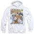 FRIENDS/LIFES A BEACH - ADULT PULLOVER HOODIE - WHITE