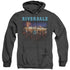 RIVERDALE/UP AT POPS - ADULT HEATHER HOODIE - BLACK