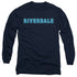 RIVERDALE/RIVERDALE LOGO - L/S ADULT 18/1 - NAVY