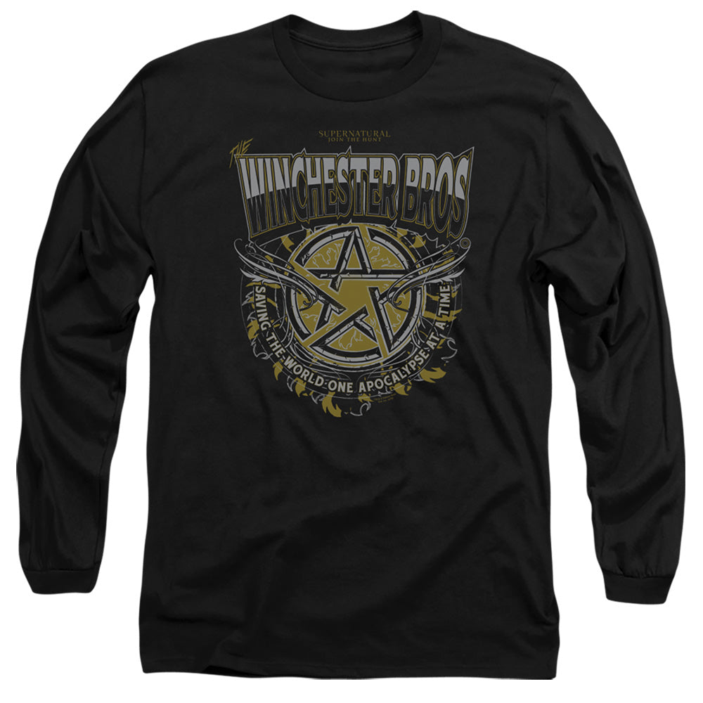 SUPERNATURAL/WINCHESTER BROS - L/S ADULT 18/1 - BLACK