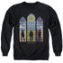 SUPERNATURAL/STAINED GLASS - ADULT CREWNECK SWEATSHIRT - BLACK
