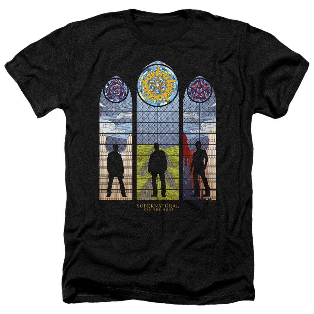 SUPERNATURAL/STAINED GLASS - ADULT HEATHER - BLACK
