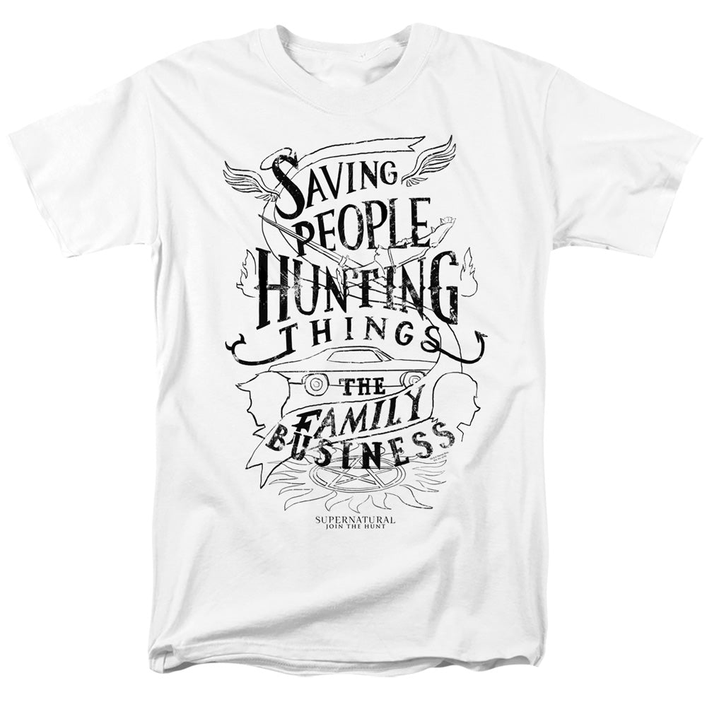 SUPERNATURAL/FAMILY BUSINESS - S/S ADULT 18/1 - WHITE