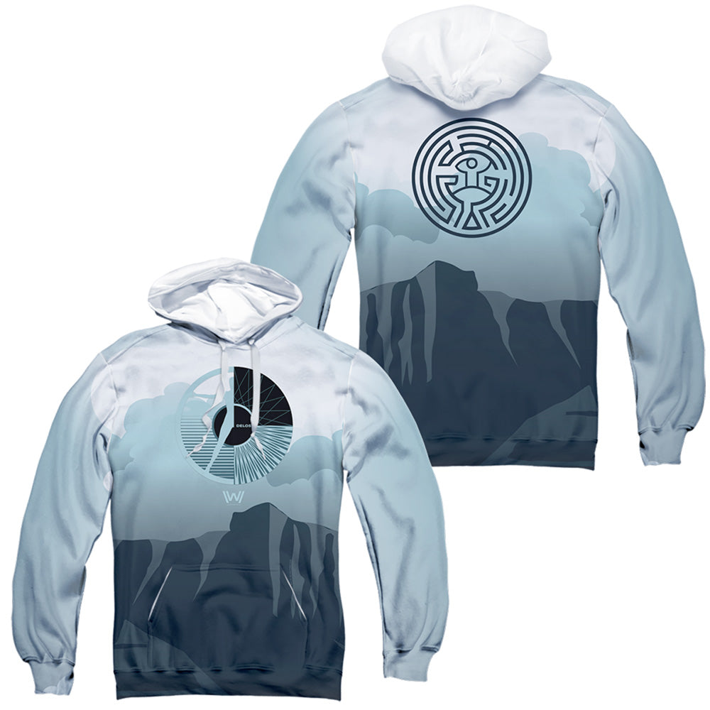 WESTWORLD/LANDSCAPE (FRONT/BACK PRINT) - ADULT POLY PULLOVER HOODIE - MULTI