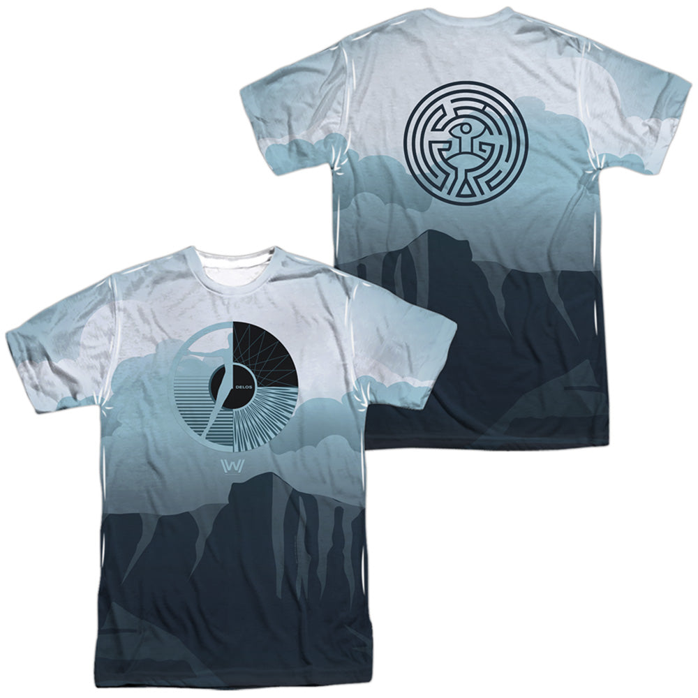 WESTWORLD/LANDSCAPE (FRONT/BACK PRINT) - S/S ADULT POLY CREW - MULTI