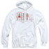 BIG BANG THEORY/BAZINGA EQUATION - ADULT PULLOVER HOODIE - WHITE