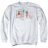 BIG BANG THEORY/BAZINGA EQUATION - ADULT CREWNECK SWEATSHIRT - WHITE
