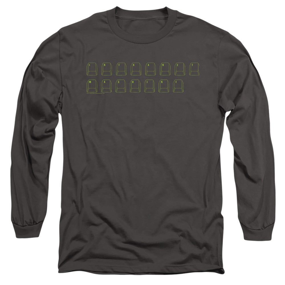BIG BANG THEORY/INTRANET MACHINE - L/S ADULT 18/1 - CHARCOAL