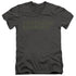 BIG BANG THEORY/INTRANET MACHINE - S/S ADULT V-NECK 30/1 - CHARCOAL