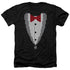 BIG BANG THEORY/PIXELATED TUX - ADULT HEATHER - BLACK