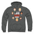 BIG BANG THEORY/EMOJIS - ADULT PULLOVER HOODIE - CHARCOAL