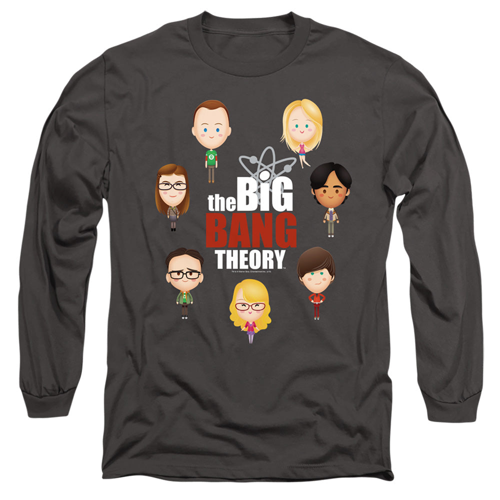 BIG BANG THEORY/EMOJIS - L/S ADULT 18/1 - CHARCOAL