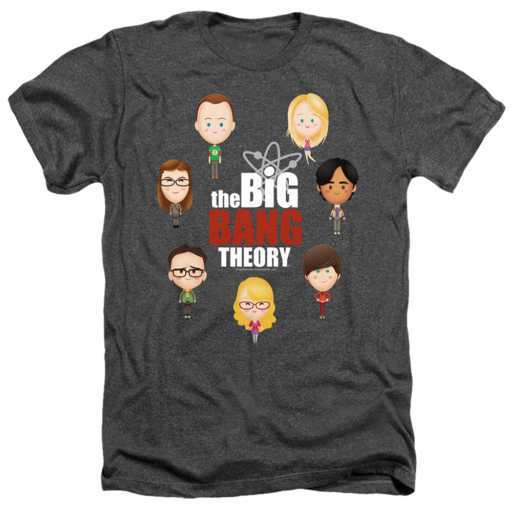 BIG BANG THEORY/EMOJIS - ADULT HEATHER - CHARCOAL