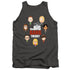 BIG BANG THEORY/EMOJIS - ADULT TANK - CHARCOAL