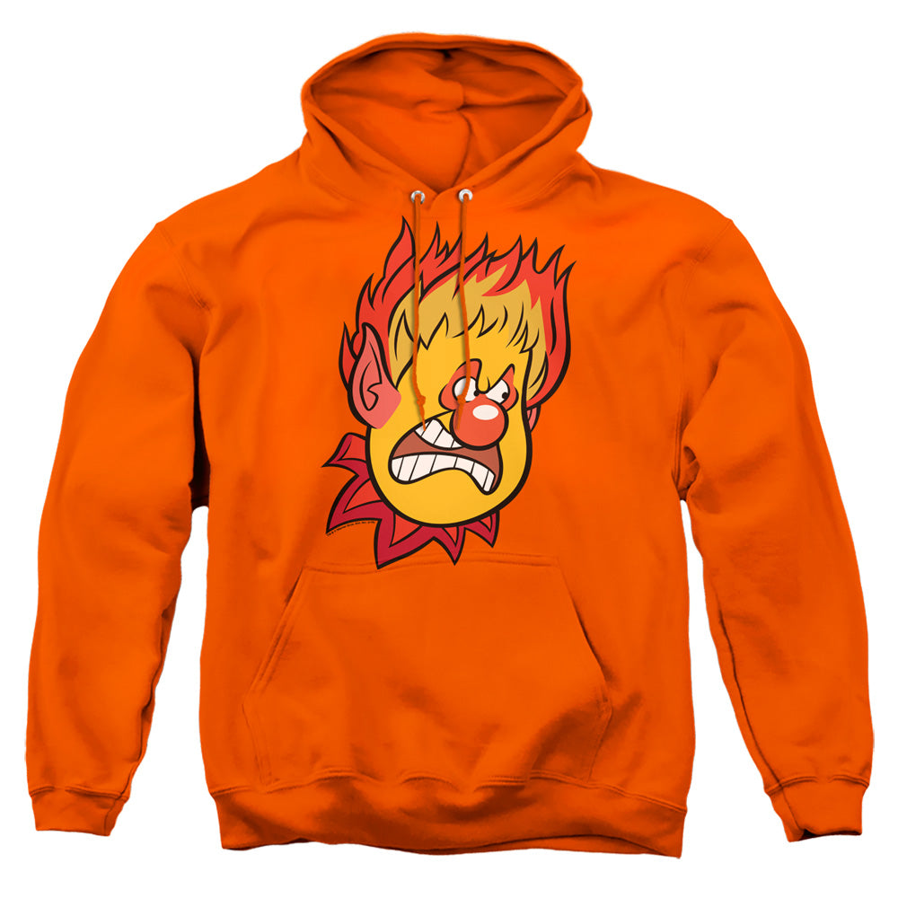 THE YEAR WITHOUT A SANTA CLAUS/HEAT MISER - ADULT PULLOVER HOODIE - ORANGE